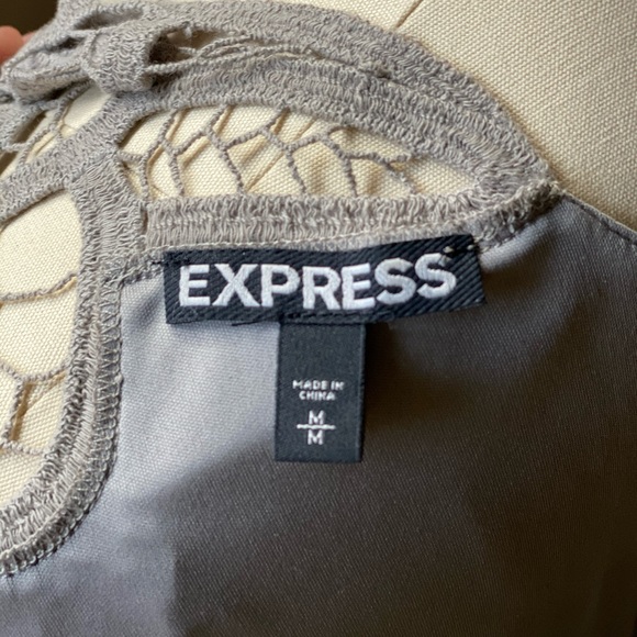 Express Blouson Mini Dress Crochet Back - Picture 6 of 8